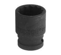 sourcing map 1/2" Drive x 21mm Shallow Impact Socket 12-Point Metric CR-MO Steel Nut Impact Grade Socket for Auto Repair