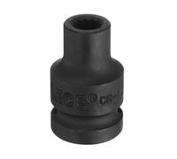 sourcing map 1/2" Drive x 8mm Shallow Impact Socket 12-Point Metric CR-MO Steel Nut Impact Grade Socket for Auto Repair