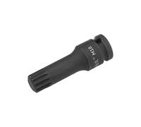 sourcing map 1/2" Drive x M18 (18mm) Impact Triple Square Spline Bit Socket, Metric 3" Length, Cr-Mo Steel