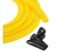 sourcing map 1/2 Inch 10ft Split Wire Loom Tubing, Flexible Cord Protectors with Installation Tool Cable Management Sleeve Conduits Cover for Office Home Electrical Automotive Wires, Yellow