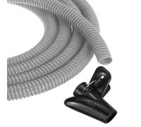 sourcing map 1/2 Inch 50ft Split Wire Loom Tubing, Flexible Cord Protectors with Installation Tool Cable Management Sleeve Conduits Cover for Office Home Electrical Automotive Wires, Gray