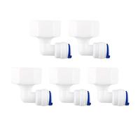 sourcing map 1/2 Inch BSP Female to 1/4 Inch OD Elbow Quick Connect Water Purifiers Tube Fittings Push in to Connector Filter RO Tubing Connector for RO Reverse Osmosis System 5pcs