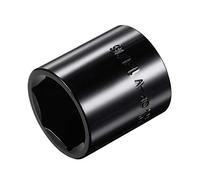 sourcing map 1/2-Inch by 1-1/16-Inch 6-Point Impact Socket, CR-V Steel 40mm Length, Shallow SAE Sizes