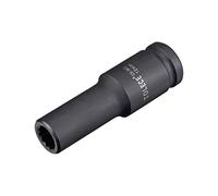 sourcing map 1/2-Inch Drive 12mm 12-Point Deep Impact Socket, CR-MO Steel 78mm Length, Metric Sizes