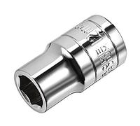 sourcing map 1/2-Inch Drive 12mm 6-Point Shallow Socket, Metric, Cr-V