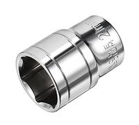 sourcing map 1/2-Inch Drive 21mm 6-Point Shallow Socket, Metric, Cr-V