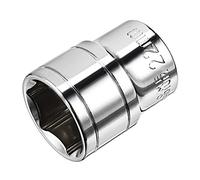 sourcing map 1/2-Inch Drive 22mm 6-Point Shallow Socket, Metric, Cr-V