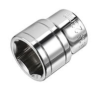 sourcing map 1/2-Inch Drive 23mm 6-Point Shallow Socket, Metric, Cr-V