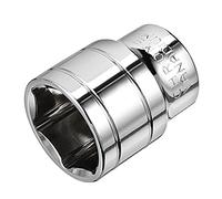 sourcing map 1/2-Inch Drive 24mm 6-Point Shallow Socket, Metric, Cr-V