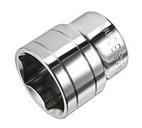 sourcing map 1/2-Inch Drive 30mm 6-Point Shallow Socket, Metric, Cr-V