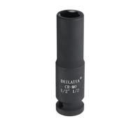 sourcing map 1/2 Inch SAE Deep Impact Socket 1/2 Inch Drive 6 Point Design CR-MO Steel Nut Impact Grade Socket for Auto Repair