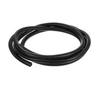 sourcing map 1/2 Inch x 10 Ft Split Wire Loom Tubing, Guard Convoluted Flex, Protective Split Cable Conduit, Flexible Wire Protector Tubing, Electrical Cord Cover,Black