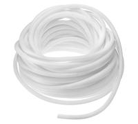 sourcing map 1/2 Inch x 100 Ft Split Wire Loom Tubing, Guard Convoluted Flex, Protective Split Cable Conduit, Flexible Wire Protector Tubing, Electrical Cord Cover, White