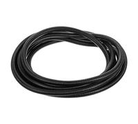 sourcing map 1/2 Inch x 16.4 Ft Split Wire Loom Tubing, Guard Convoluted Flex, Protective Split Cable Conduit, Flexible Wire Protector Tubing, Electrical Cord Cover,Black