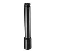 Sourcing Map 1/2" Square Drive by 24mm Metric 6 Point Socket, 200mm (8") Extra Long, High Carbon Steel Flip Socket for Home Auto Hex Nuts Bolts Repair