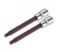 sourcing map 1/2" Square Drive x T50 Torx Bit Socket, S2 Steel Bits, CR-V Sockets 140mm Length (for Hand Use Only) 2 Pcs