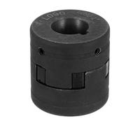 sourcing map 1/2" to 1" L090 Flexible 3-Piece L-Jaw Coupling Coupler Set & Buna-N NBR Rubber Spider for Log Splitter Hybrid Equipment