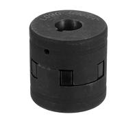 sourcing map 1/2" to 3/4" L090 Flexible 3-Piece L-Jaw Coupling Coupler Set & Buna-N NBR Rubber Spider for Log Splitter Hybrid Equipment