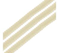 sourcing map 1/2" x 13 Yards Gimp Braid Trim Woven Fabric Ribbon Polyester Curtain Upholstery Trim for DIY Craft Sewing Accessories Costume Home Decoration, Cream