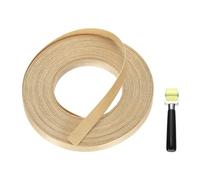 sourcing map 1/2" x 49 ft Wood Edge Banding, Pre-Glued Iron On Edging Strip, Plywood Wood Grain Repair Tape for Cabinet Repair, Furniture Restoration, Handicraft DIY, Maple