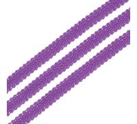 sourcing map 1/2" x13 Yards Gimp Braid Trim Woven Fabric Ribbon Dark Purple