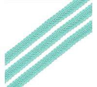 sourcing map 1/2" x13 Yards Gimp Braid Trim Woven Fabric Ribbon Jade Green