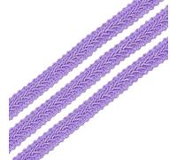 sourcing map 1/2"x13 Yards Gimp Braid Trim Woven Fabric Ribbon Light Purple