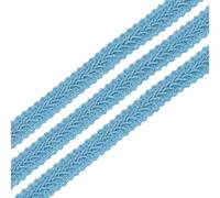 sourcing map 1/2" x13 Yards Gimp Braid Trim Woven Fabric Ribbon Sky Blue