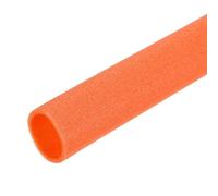 sourcing map 1-3/8" ID Pipe Insulation Foam Tube, Foam Pipe Tubing Covers 1.77" OD Wrap Roll Bar Tubing 3.3FT Long - Heat Preservation for Handle Heat Water/Pipe Freeze Protection, Orange