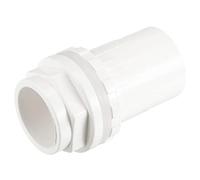 sourcing map 1" 32mm ID PVC Water Tank Pipe Connector DN25 Joint Straight Tube Hose Accessory, White
