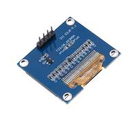 sourcing map 1.3inch OLED LCD Screen Module with 4 Pins 128x64 Resolution Display I2C IIC Communication Display,White Display Color