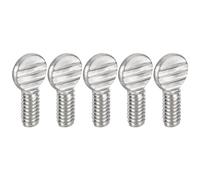 sourcing map 1/4-20 x 1/2" Thumb Screws, 20pcs 304 Stainless Steel Fully Thread Galvanized Finger Tight Racket Screw