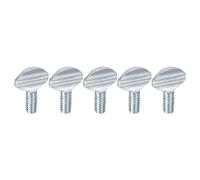 sourcing map 1/4-20 x 1/2" Thumb Screws, 25pcs Carbon Steel Fully Thread Galvanized Finger Tight Racket Screw