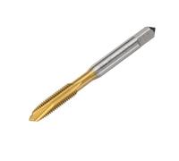 sourcing map 1/4-28 UNF B2 Spiral Point Thread Tap, Screw Tap Threading Tapping Tool, Titanium Coated 6542 High Speed Steel Machine Taps Tapping Bit