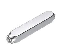 sourcing map 1/4" (6mm) Punch Stamp 40Cr Alloy Steel, Cute Snowflake Pattern Punch Tool Punch Press Tool for Metal Plastic Wood Leather
