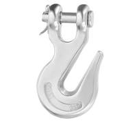 sourcing map 1/4" Clevis Grab Hooks, 316 Stainless Steel Chain Hook, 1653lbs Capacity Heavy Duty Safety Chain Hooks for Trailer Truck Transport