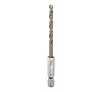 sourcing map 1/4" Hex Shank Drill Bit 9/64" Gold Oxide M35 High Speed Steel Twist Drill Bit 135 Degree Split Point Tip Drilling Tool with Quick Change Hex Shank for Metal Wood Plastic