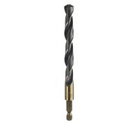 sourcing map 1/4" Hex Shank Twist Drill Bits 11mm Gold Titanium & Black Nitride Coated 4341 High Speed Steel Quick Change Hex Drilling Bit Jobber Drill Bits for Wood Plastic Metal