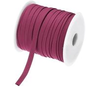 sourcing map 1/4 Inch Double Fold Bias Tape Continuous Bulk Cotton Bias Tape for Sewing Seaming Quilting Hemming Binding Crafts (Wine Red 50 Yards)