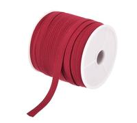 sourcing map 1/4 Inch Double Fold Bias Tape Cotton Continuous Bulk Bias Tape for Sewing,Seaming Quilting Hemming Binding Crafts (Dark Red 25 Yards)