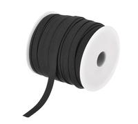 sourcing map 1/4 Inch Double Fold Bias Tape Cotton Continuous Bulk Bias Tape for Sewing,Seaming Quilting Hemming Binding Crafts (Gray Black 50 Yards)