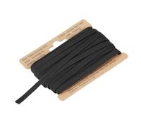 sourcing map 1/4 Inch Double Fold Bias Tape Polyester Continuous Bulk Bias Tape for Sewing,Seaming Quilting Hemming Binding Crafts (Black 10 Yards)