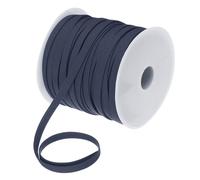 sourcing map 1/4 Inch Double Fold Bias Tape Polyester Continuous Bulk Bias Tape for Sewing,Seaming Quilting Hemming Binding Crafts (Navy Blue 55 Yards)