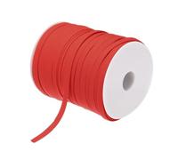 sourcing map 1/4 Inch Double Fold Bias Tape Polyester Continuous Bulk Bias Tape for Sewing, Seaming Quilting Hemming Binding Crafts (Red 100 Yards)