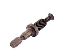 sourcing map 1/4-inch Hex Shank 3/8 Inch Thread Drill Chuck Adapter w Lock Screw