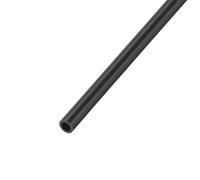 sourcing map 1/4 Inch PVC Rigid Tube Round Pipe 4mm ID 6mm OD 500mm Dark Grey High Impact for Water Pipe, Crafts, Decoration, Cable Sleeve