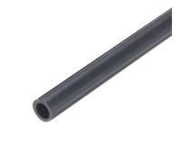sourcing map 1/4 Inch PVC Rigid Tube Round Pipe Tubing Hardware Tubing 4mm ID 6mm OD 9" Length Dark Grey High Impact for Water Pipe, Crafts, Cable Sleeve