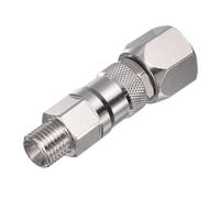 sourcing map 1/4 Inch Sprayer Joint, 360 Degrees Rotate Swivel Joint Stainless Steel for Spray Gun Hose Airless Sprayers,1 PCS