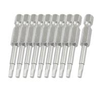 sourcing map 1/4" Quick Change Shank 2.5mm Magnetic Hex Screwdriver Bits 50mm Length 10pcs