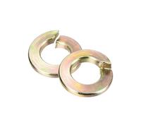 sourcing map 1/4" Split Lock Washer, 100Pcs Carbon Steel Spring Lock Washers Metal Split Ring Washer for Screw Bolts Machinery